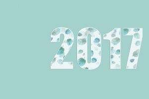 2017创意树叶数字图片