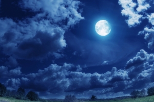 明月月夜夜空