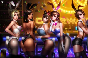 守望先锋兔女郎Overwatch Bunny Girl高清3440x1440壁纸