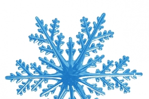 蓝色立体冰雪