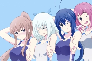 东方动漫4个女孩壁纸