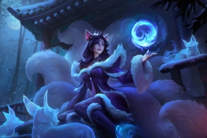 暗影妖狐 阿狸 lol 英雄联盟 平板壁纸