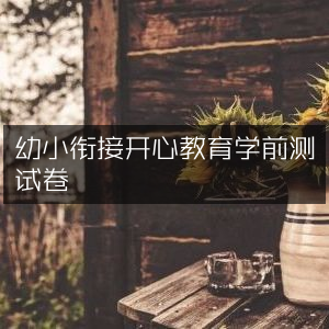 幼小衔接快乐启蒙学前测评卷