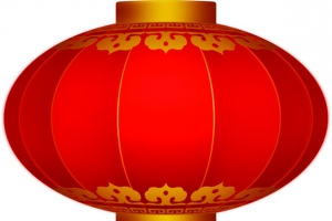 红色中国风灯笼国庆