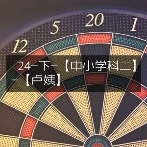 24小时备考攻略-【中小学科目二】-卢姨专讲