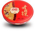 红色圆形月饼礼盒中秋