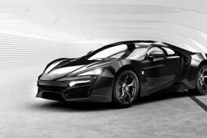 黑色超级跑车Lykan Hypersport 4K壁纸3840x2160