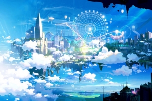公园 景点 摩天轮 未来 艺术 4k壁纸 3840x2160