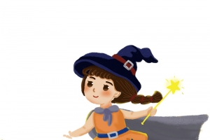 可爱卡通女巫