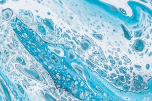 油漆 液体 污渍 流体艺术 斑点 蓝色 4k壁纸 3840x2160