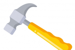 考古工具地质锤高清PNG透明免扣设计素材免费下载