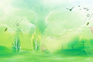 保护环境人人有责文艺绿色banner