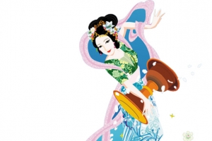 古代美丽舞蹈仙女