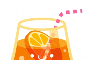 黄色橙子果汁杯夏日高清PNG透明免扣饮料果汁矢量设计素材免费下载