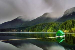 不列颠哥伦比亚省温哥华北部 Capilano湖4K风景壁纸
