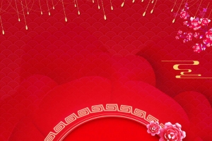 2019欢度春节喜庆猪年背景素材