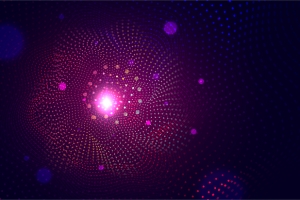 矢量点状科技特效背景图