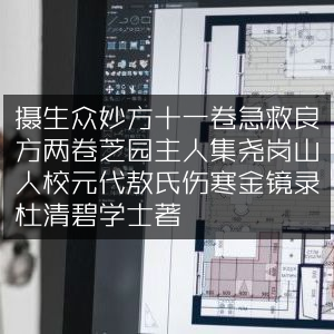 古典文集，摄生众妙方十一卷&急救良方两卷，芝园主人集，尧岗山人校，含元代敖氏伤寒金镜录，杜清碧学士著