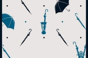 创意元素雨伞小图标